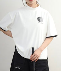 画像をギャラリービューアにロードします Oversized Print Mock Neck Top
