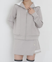 画像をギャラリービューアにロードします DOUBLE KNIT ZIP UP  	CGF26022SW
