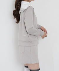 画像をギャラリービューアにロードします DOUBLE KNIT ZIP UP  	CGF26022SW
