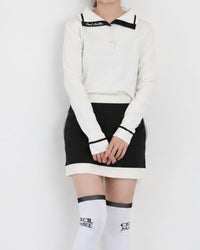 画像をギャラリービューアにロードします COLLAR LOGO KNIT	CGF26021KN
