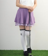 画像をギャラリービューアにロードします Two-Tier Flare Skirt
