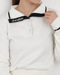 画像をギャラリービューアにロードします COLLAR LOGO KNIT	CGF26021KN
