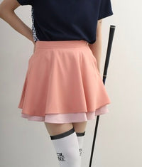 画像をギャラリービューアにロードします Two-Tier Flare Skirt
