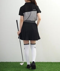 画像をギャラリービューアにロードします Checkered mock neck
