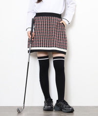 画像をギャラリービューアにロードします HOUND TOOTH　SKIRT

