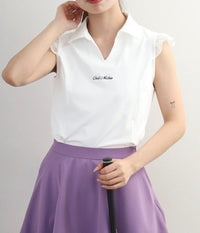 画像をギャラリービューアにロードします Sheer Skipper Blouse Polo
