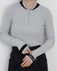 画像をギャラリービューアにロードします LINE RIB KNIT CGF26020KN
