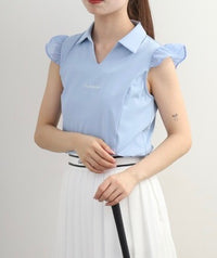 画像をギャラリービューアにロードします Sheer Skipper Blouse Polo
