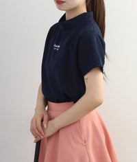 画像をギャラリービューアにロードします Checkered mock neck
