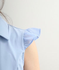 画像をギャラリービューアにロードします Sheer Skipper Blouse Polo
