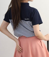 画像をギャラリービューアにロードします Checkered mock neck
