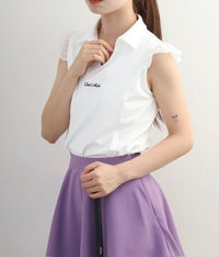 画像をギャラリービューアにロードします Sheer Skipper Blouse Polo
