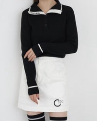 画像をギャラリービューアにロードします COLLAR LOGO KNIT	CGF26021KN
