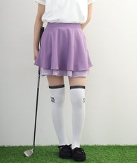 画像をギャラリービューアにロードします Two-Tier Flare Skirt
