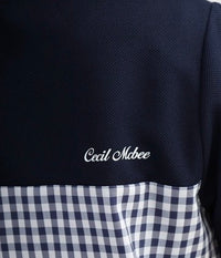 画像をギャラリービューアにロードします Checkered mock neck
