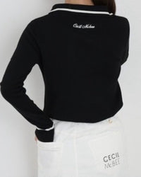 画像をギャラリービューアにロードします COLLAR LOGO KNIT	CGF26021KN
