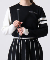 画像をギャラリービューアにロードします 袖切り替えニット	CGF2413KN
