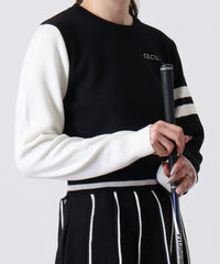 画像をギャラリービューアにロードします 袖切り替えニット	CGF2413KN
