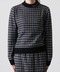 画像をギャラリービューアにロードします ツイードニットモックネック	CGF2418KN
