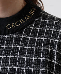 画像をギャラリービューアにロードします ツイードニットモックネック	CGF2418KN
