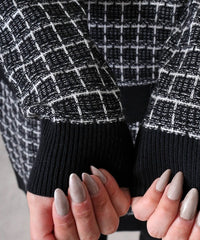 画像をギャラリービューアにロードします ツイードニットモックネック	CGF2418KN
