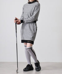 画像をギャラリービューアにロードします ツイードニットモックネック	CGF2418KN
