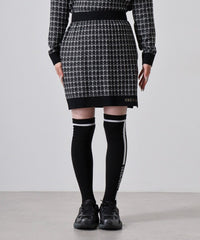 画像をギャラリービューアにロードします ツイードニットスカート　CGF2419SK
