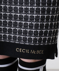 画像をギャラリービューアにロードします ツイードニットスカート　CGF2419SK
