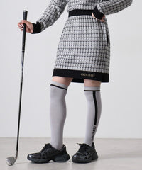 画像をギャラリービューアにロードします ツイードニットスカート　CGF2419SK
