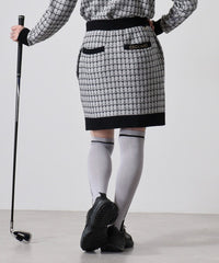 画像をギャラリービューアにロードします ツイードニットスカート　CGF2419SK
