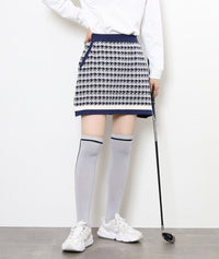 画像をギャラリービューアにロードします HOUND TOOTH　SKIRT
