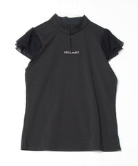 画像をギャラリービューアにロードします 袖チュールスタンドカラーCGS25100TE
