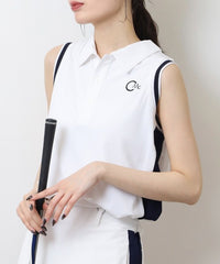 画像をギャラリービューアにロードします サイドプリーツノースリーブポロ	CGS25102NS
