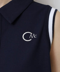 画像をギャラリービューアにロードします サイドプリーツノースリーブポロ	CGS25102NS
