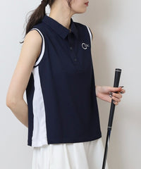 画像をギャラリービューアにロードします サイドプリーツノースリーブポロ	CGS25102NS
