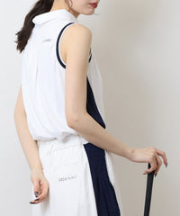 画像をギャラリービューアにロードします サイドプリーツノースリーブポロ	CGS25102NS
