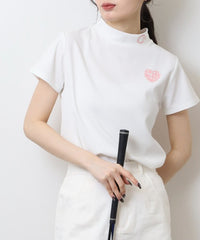 画像をギャラリービューアにロードします ハートモチーフモックネック	CGS25110TE
