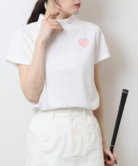 画像をギャラリービューアにロードします ハートモチーフモックネック	CGS25110TE
