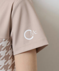 画像をギャラリービューアにロードします ハウンドトゥース切り替えモックネック	CGS25112TE
