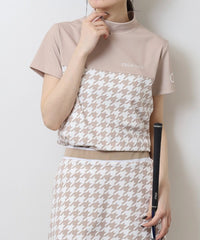 画像をギャラリービューアにロードします ハウンドトゥース切り替えモックネック	CGS25112TE
