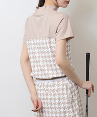 画像をギャラリービューアにロードします ハウンドトゥース切り替えモックネック	CGS25112TE
