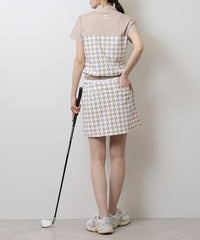 画像をギャラリービューアにロードします ハウンドトゥース切り替えモックネック	CGS25112TE
