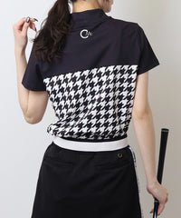 画像をギャラリービューアにロードします ハウンドトゥース切り替えモックネック	CGS25112TE
