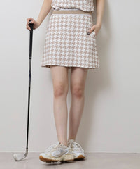 画像をギャラリービューアにロードします ハウンドトゥースオーバーオールスカート	CGS25113SK
