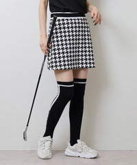 画像をギャラリービューアにロードします ハウンドトゥースオーバーオールスカート	CGS25113SK
