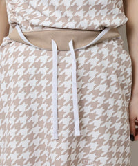 画像をギャラリービューアにロードします ハウンドトゥースオーバーオールスカート	CGS25113SK
