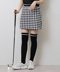 画像をギャラリービューアにロードします ハウンドトゥースオーバーオールスカート	CGS25113SK
