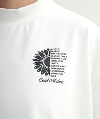 画像をギャラリービューアにロードします Oversized Print Mock Neck Top
