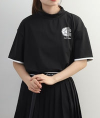 画像をギャラリービューアにロードします Oversized Print Mock Neck Top
