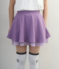 画像をギャラリービューアにロードします Two-Tier Flare Skirt
